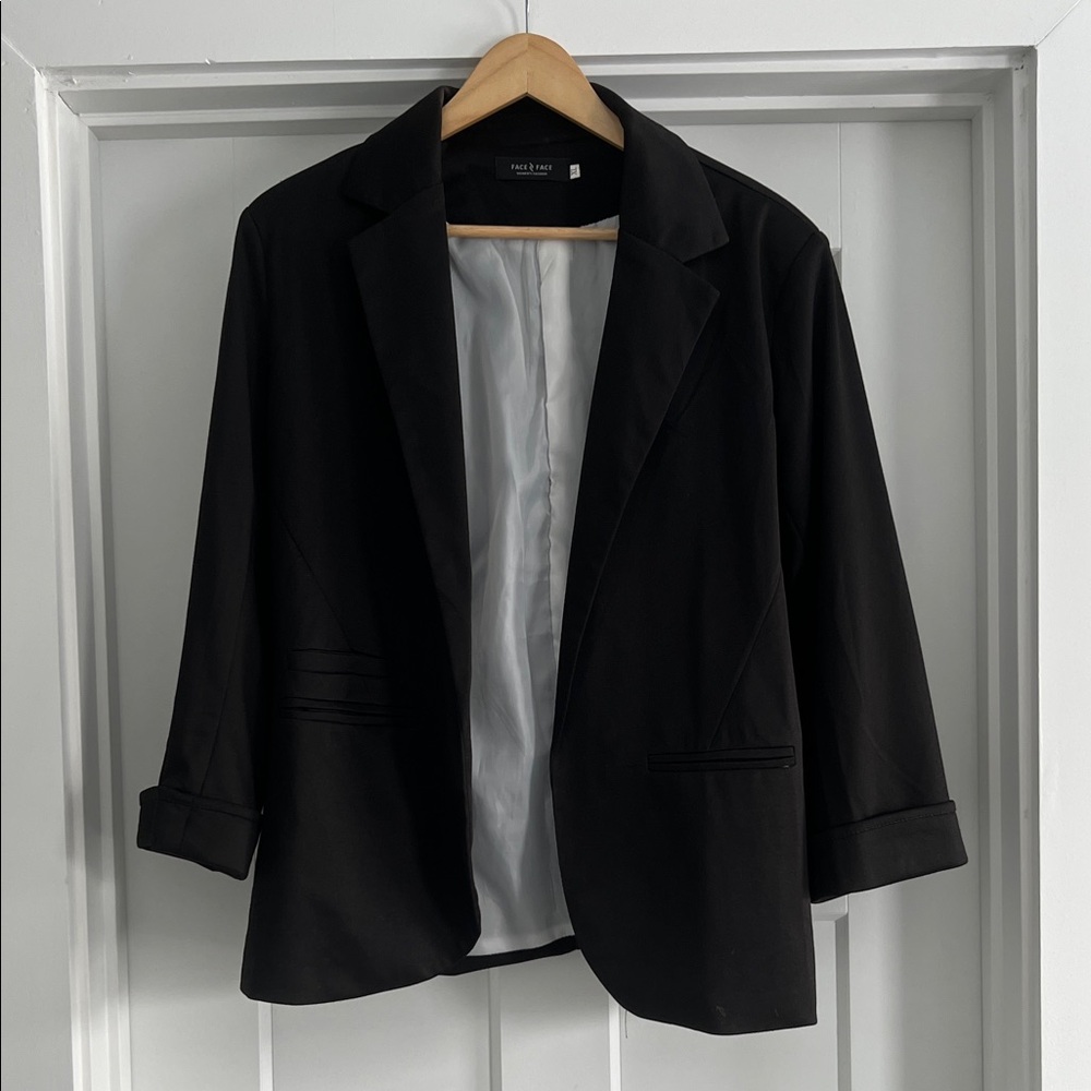 Women's Classic Black Blazer - 210